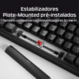 Teclado HyperX Origins 2 65 RGB Gaming PT Linear Switches image number null