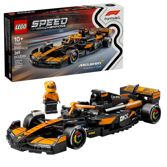 LEGO Speed Champions: Carro de Corrida McLaren F1 Team MCL38, 269 Pe&ccedil;as (77251) image number 0