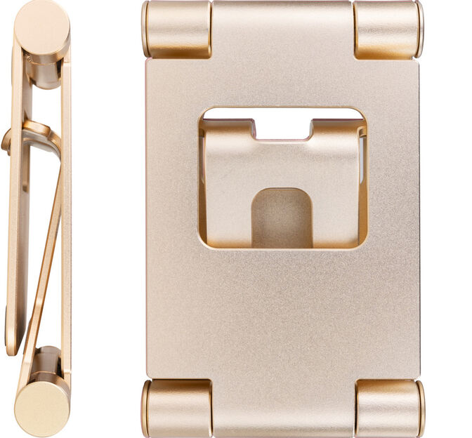 Suporte de Mesa Tooq Ajust&aacute;vel p/ Smartphone/Tablet Max. 10" Dourado image number 5