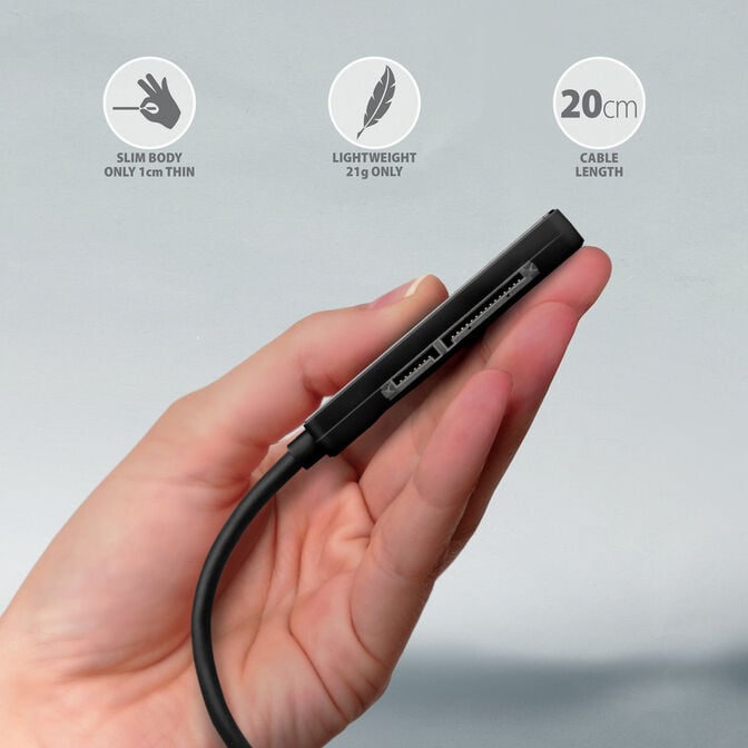 Adaptador AXAGON ADSA-FP2C FASTPort2 USB-C 3.2 Gen1 - SATA 6G 2.5" HDD/SSD image number 3