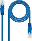 Cabo de Rede Nanocable RJ45 UTP CAT.5E AWG24 1 M Azul image number null