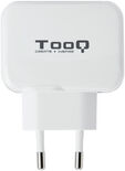 Carregador Tooq 2x USB 5V 3.4A com Controlo AI Branco image number null