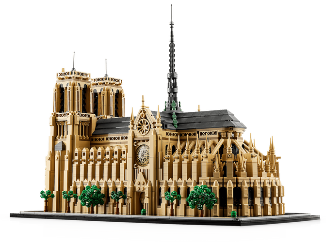 LEGO Architecture: Notre-Dame de Paris, 4383 Pe&ccedil;as (21061) image number 2