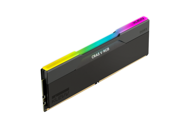 KLEVV Kit 32GB (2 x 16GB) DDR5 CRAS V 6400MHz CL30 RGB Obsidian Black (Intel XMP/AMD Expo) image number 4