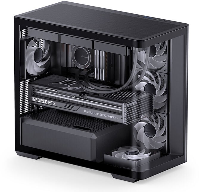 Caixa Micro-ATX Jonsbo D300 Vidro Temperado Preto image number 5