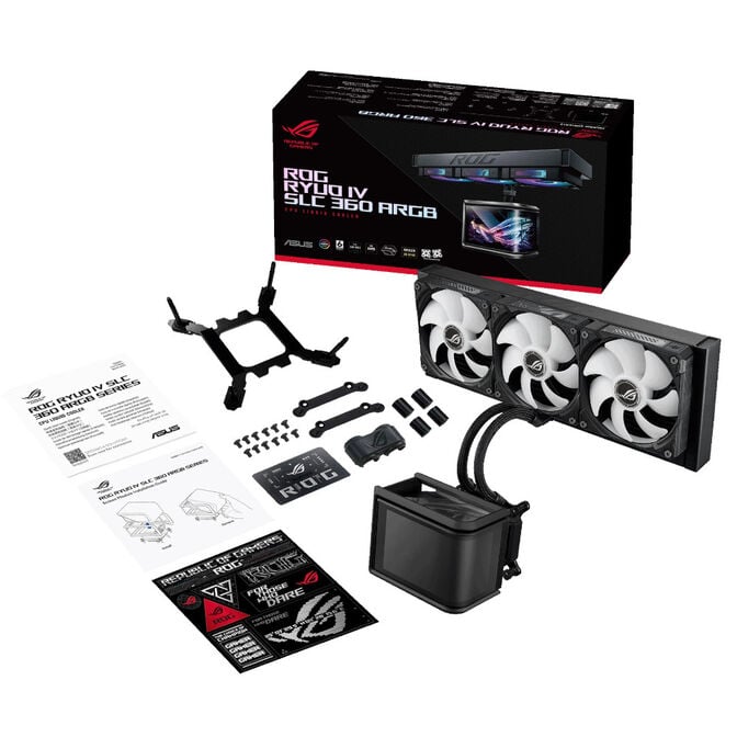 Water Cooler CPU ASUS ROG Ryuo IV SLC 360mm ARGB Preto image number 8
