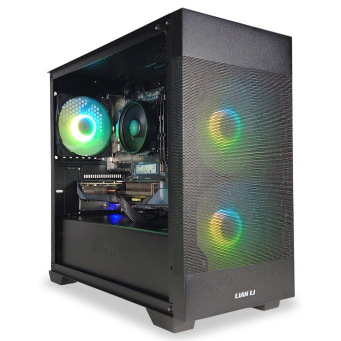 Computador AURA Gamer-PC Ryzen 5 7500F 32GB DDR5 1TB RX 9060 XT 16GB WiFi W11 image number 1