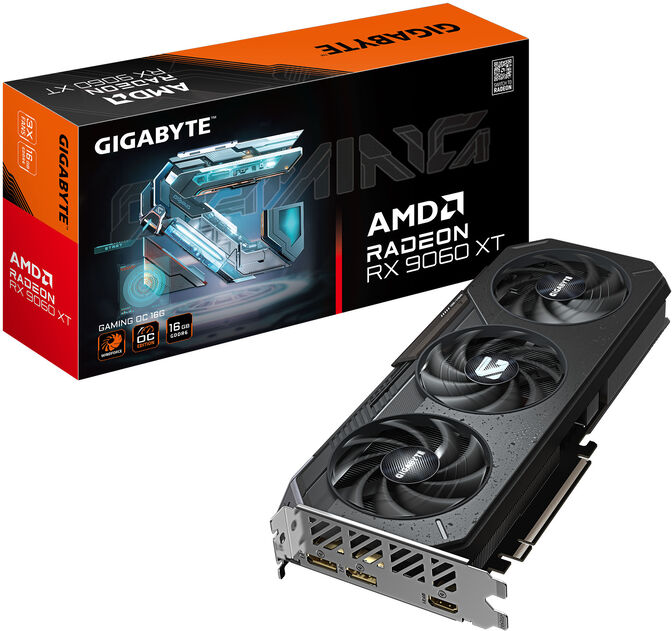 Gr&aacute;fica Gigabyte Radeon RX 9060 XT Gaming OC 16GB GDDR6 image number 0