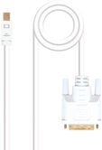 Cabo Conversor Nanocable Mini DisplayPort/M > DVI/M 3 M Branco image number null