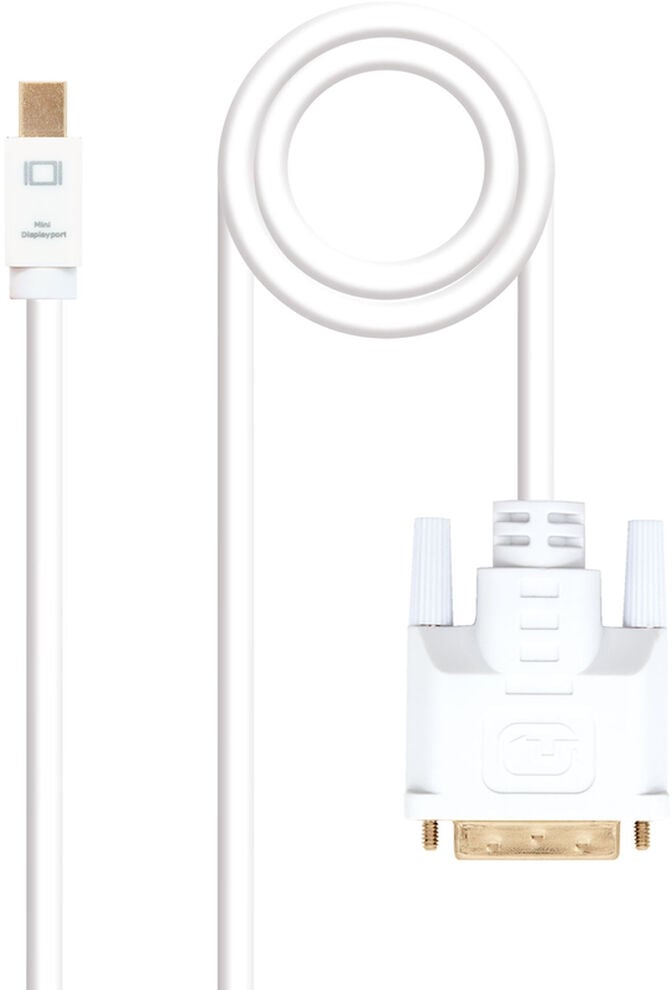 Cabo Conversor Nanocable Mini DisplayPort/M > DVI/M 3 M Branco image number 0