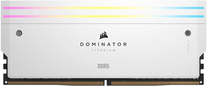 Corsair Kit 32GB (2 x 16GB) DDR5 7000MHz Dominator Titanium RGB White CL34 image number 10