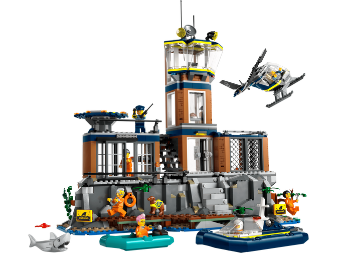 LEGO City: Ilha da Pris&atilde;o da Pol&iacute;cia, 980 Pe&ccedil;as (60419) image number 3