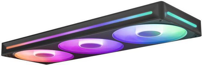 Ventoinha NZXT F360 RGB Core Single-Frame Pretas - Tripla Ventoinha 120mm ( 360mm ) image number 2