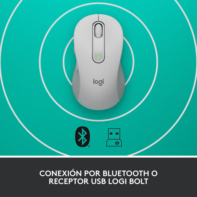 Rato Logitech Signature M650 L Wireless Off-White image number 10