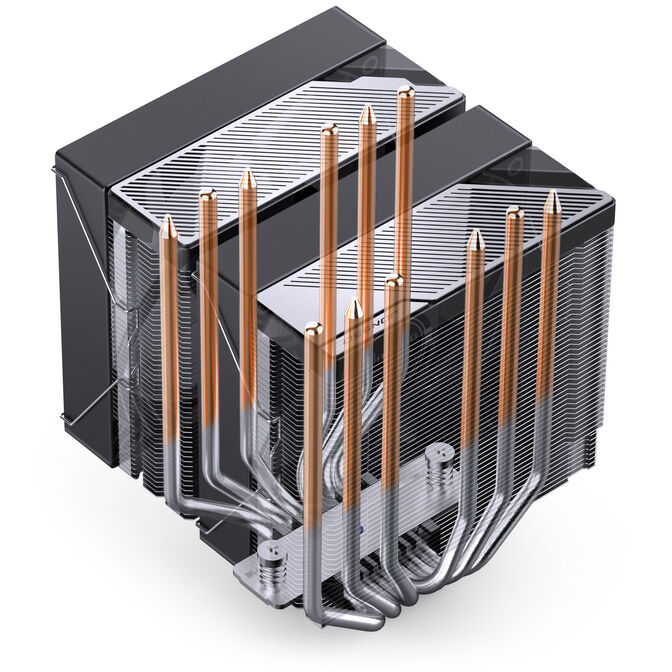 Cooler CPU Jonsbo CA80 ARGB Preto - 2x 120mm image number 11