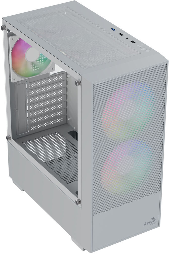 Caixa ATX Aerocool B508A Flow ARGB Vidro Temperado Branco image number 1