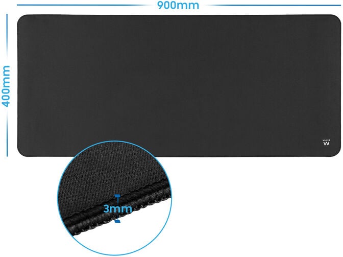 Tapete de Rato (Mousepad) Ewent EW3182 Gaming XXL Preto image number 2