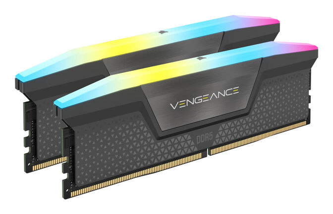 Corsair Kit 16GB (2 x 8GB) DDR5 5200MHz Vengeance RGB Grey CL40 image number 0