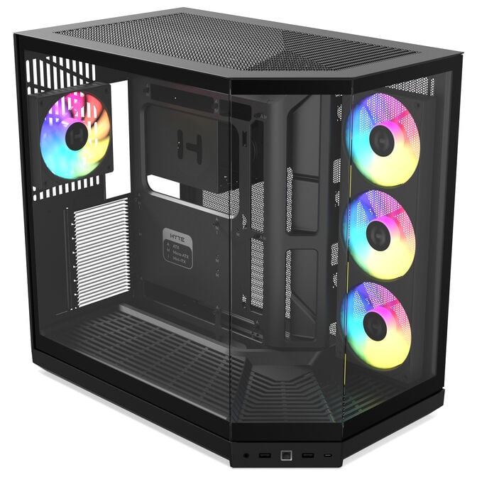 Caixa E-ATX Hyte Y50 Vidro Temperado Preto image number 2