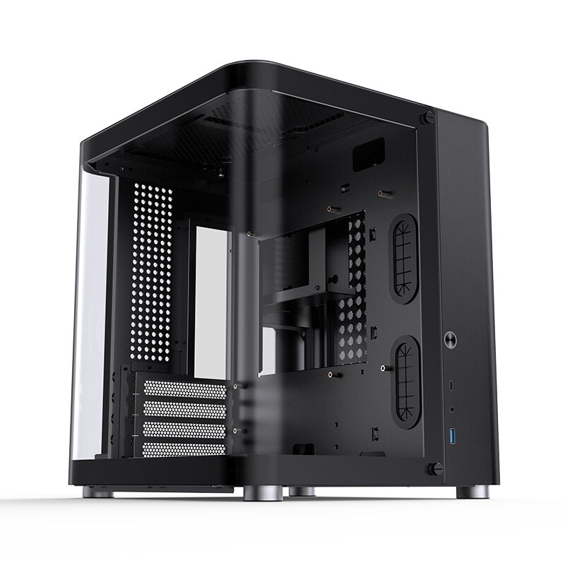 Caixa Micro-ATX Jonsbo TK-1 2.0 Vidro Temperado Preto