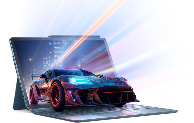 Tablet Lenovo Yoga Tab Plus TB520FU 12.7" (16 / 256GB) 3K 144Hz WiFi Tidal Teal + Capa Teclado + Pen image number 12