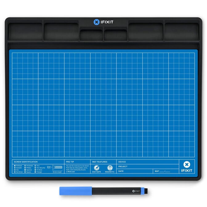 Tapete de Organiza&ccedil;&atilde;o e projecto iFixit Magn&eacute;tico com Caneta, ESD Safe image number 0