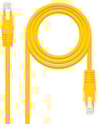 Cabo de Rede Nanocable RJ45 UTP CAT.5E AWG24 3 M Amarelo