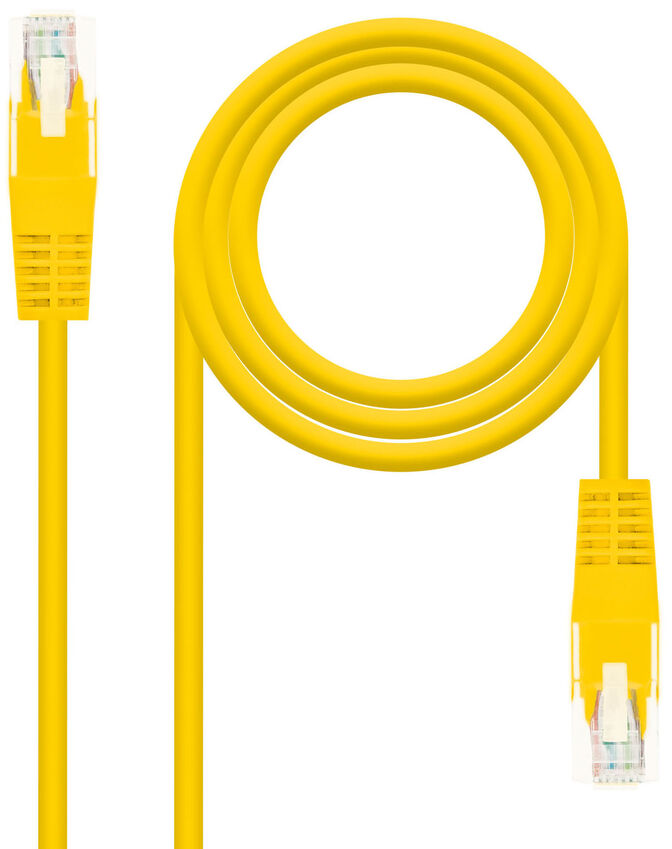 Cabo de Rede Nanocable RJ45 UTP CAT.5E AWG24 3 M Amarelo image number 0