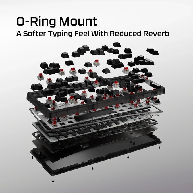 Teclado HyperX Origins 2 1800 Gaming RGB PT Red Linear Switches image number 8