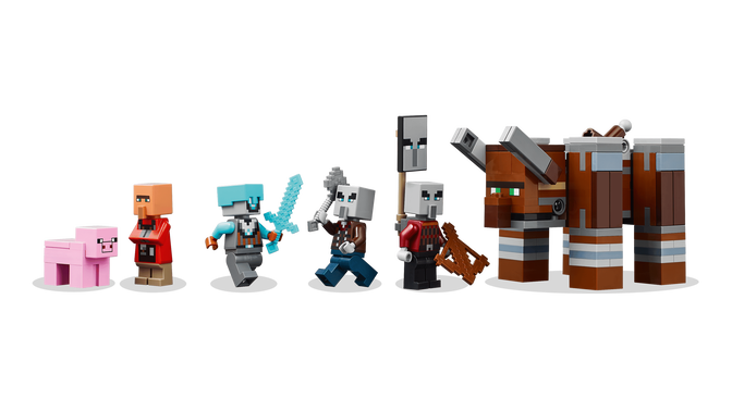 LEGO Minecraft: O Posto Avan&ccedil;ado do Saqueador e Devastador, 665 Pe&ccedil;as (21278) image number 4