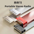 R&aacute;dio port&aacute;til com bateria FiiO RR11 Hi-Res Preto image number null