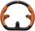Volante para Buttonplate Asetek SimSports GT Rim - Closed D - Couro Laranja image number null