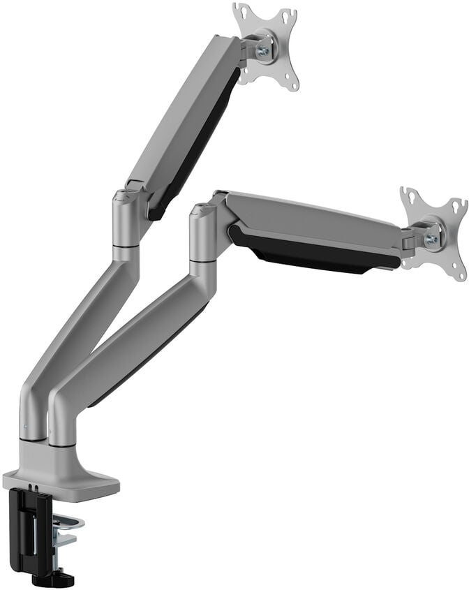 Suporte de Monitor Ewent EW1528 Heavy-Duty 2 Monitores 17" - 49" Articulado Cinza image number 1