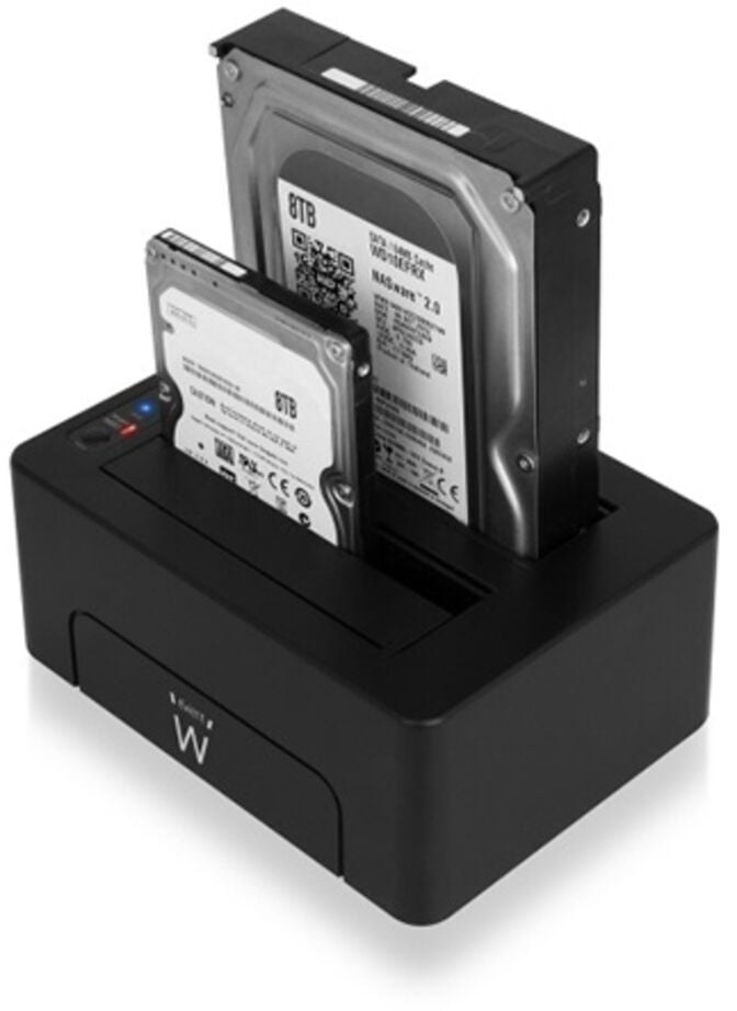 Dock HDD Ewent para Dual SSD/HDD 3.5" ou 2.5" SATA USB3.1 Gen 1 image number 1