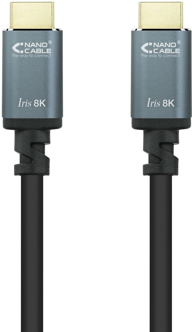Cabo HDMI V2.1 8K Nanocable IRIS A M/M 10 M Preto image number 1