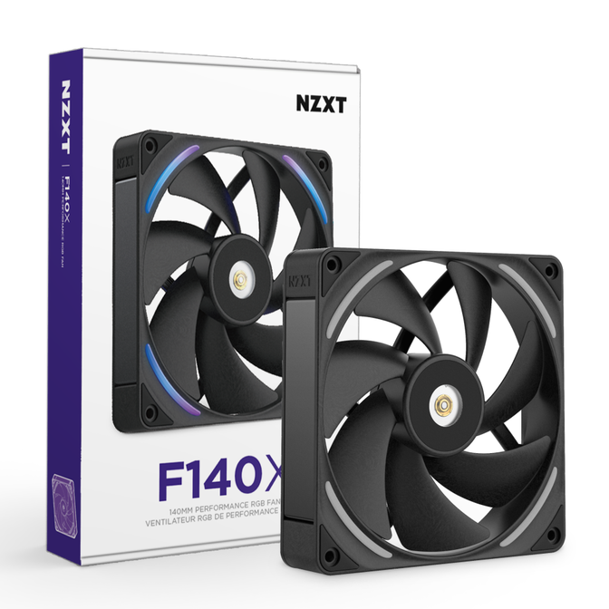 Ventoinha NZXT F140x Perfomance RGB 140mm - Single Pack Pretas image number 17