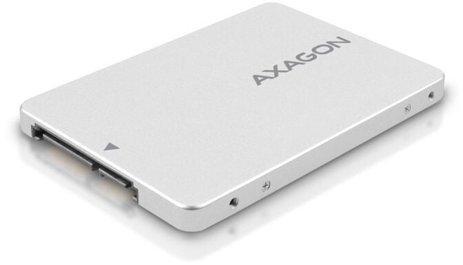 Caixa Interna AXAGON RSS-M2SD SATA 2.5" para NGFF M.2 SSD, Aluminio Silver image number 1