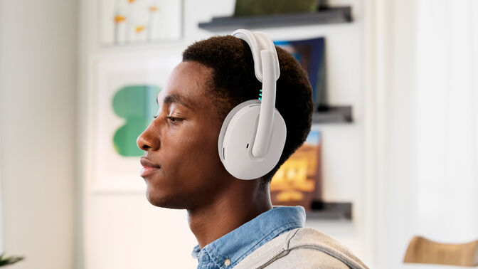Headset Logitech G325 Lightspeed Wireless/Bluetooth Branco image number 3