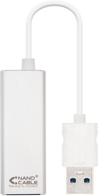 Adaptador Gigabit Nanocable USB 3.0 a Ethernet Gigabit 10/100/1000 Mbps 15 CM