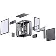 Caixa ATX Jonsbo X400 PRO Vidro Temperado Curvo Cinzento image number null