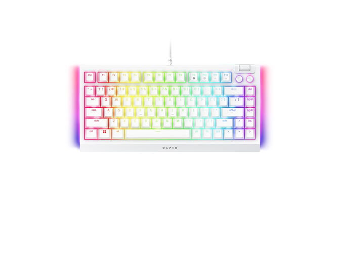 Teclado Razer BlackWidow V4 75% RGB Tactile Switch White Ed. (US) image number 3