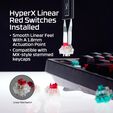 Teclado HyperX Origins 2 1800 Gaming RGB PT Red Linear Switches image number null