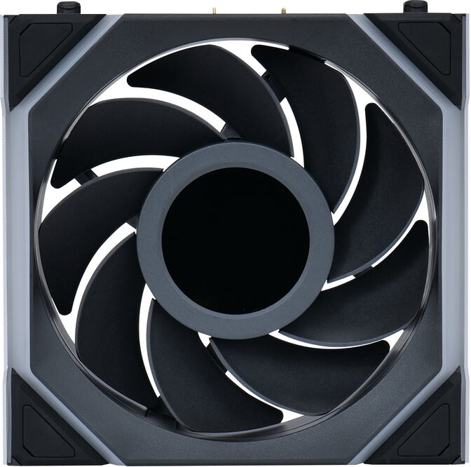 Ventoinha Lian Li UNI FAN SL120 LCD Wireless RGB Reverse Blade PWM Preto 120mm (Pack 3) image number 4