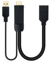 Adaptador Nanocable HDMI 2.0 > DisplayPort V1.2 0.2 M Preto image number null