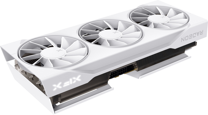 Gr&aacute;fica XFX Radeon RX 9070 XT Swift Gaming White Triple Fan 16GB GDDR6 image number 3