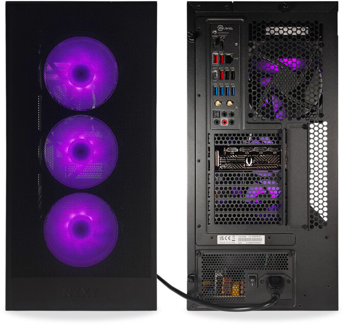 Computador King Mod Gamer-PC NZXT Ryzen 5 9600X 32GB DDR5 1TB RTX 5070 WiFi W11 image number 4