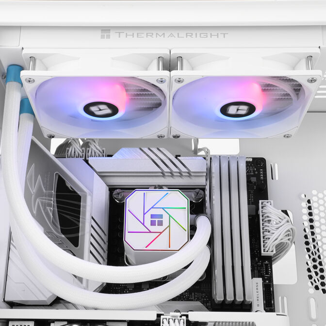 Water Cooler CPU AIO Thermalright Aqua Elite V3 ARGB Branco - 240mm image number 4