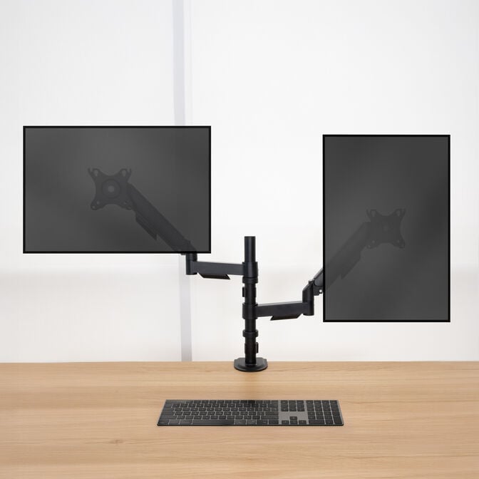 Suporte de Mesa Tooq Duplo Tilt e Girat&oacute;rio 17" a 32" Preto image number 5