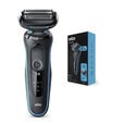 M&aacute;quina de Barbear Braun Series 5 50-M1000s Preto/Azul image number null