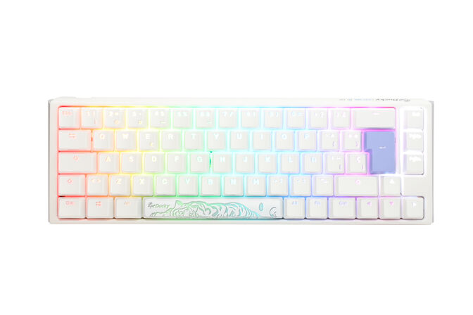 Teclado Mec&aacute;nico Ducky ONE 3 Classic SF 65% RGB Pure White MX-Silver (ES) image number 0